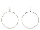 LAUREN Ralph Lauren - Round Hill Silver Large Graduated Gypsy Hoop Earrings (Silver)
