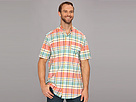 Nautica Big & Tall - Big Tall Extra Large Plaid Slub S/S Shirt (Bright White) - Apparel