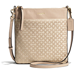 COACH Madison Op Art Pearlescent North/South Swingpack