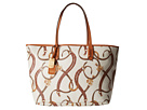 LAUREN Ralph Lauren - Caldwell Belting Classic Tote (Cream Belting/Lauren Tan)