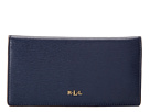 LAUREN Ralph Lauren - Tate Slim Wallet (Navy/Cocoa)