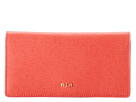 LAUREN Ralph Lauren - Tate Slim Wallet (Punch/Raspberry)