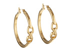 LAUREN Ralph Lauren - Equestrian Large Double Stirrup Click It Hoop Earring (Gold)