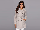 Cole Haan - Packable Double-Breasted Jacket w/ Removable Hood (Feather) - Apparel