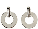 LAUREN Ralph Lauren - Deco Small Doorknocker With Ribbed Post Earring (Silver)