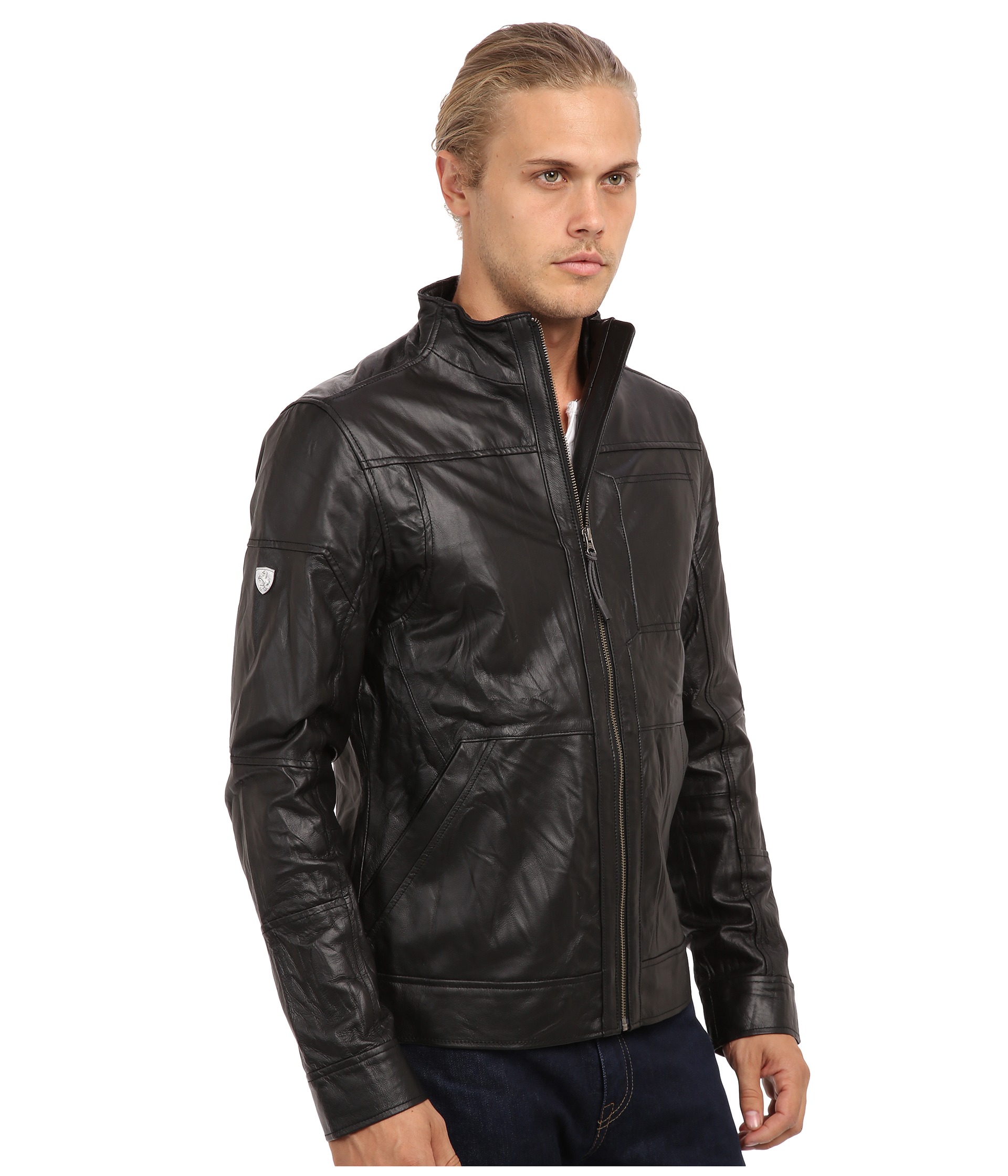 puma ferrari leather jacket