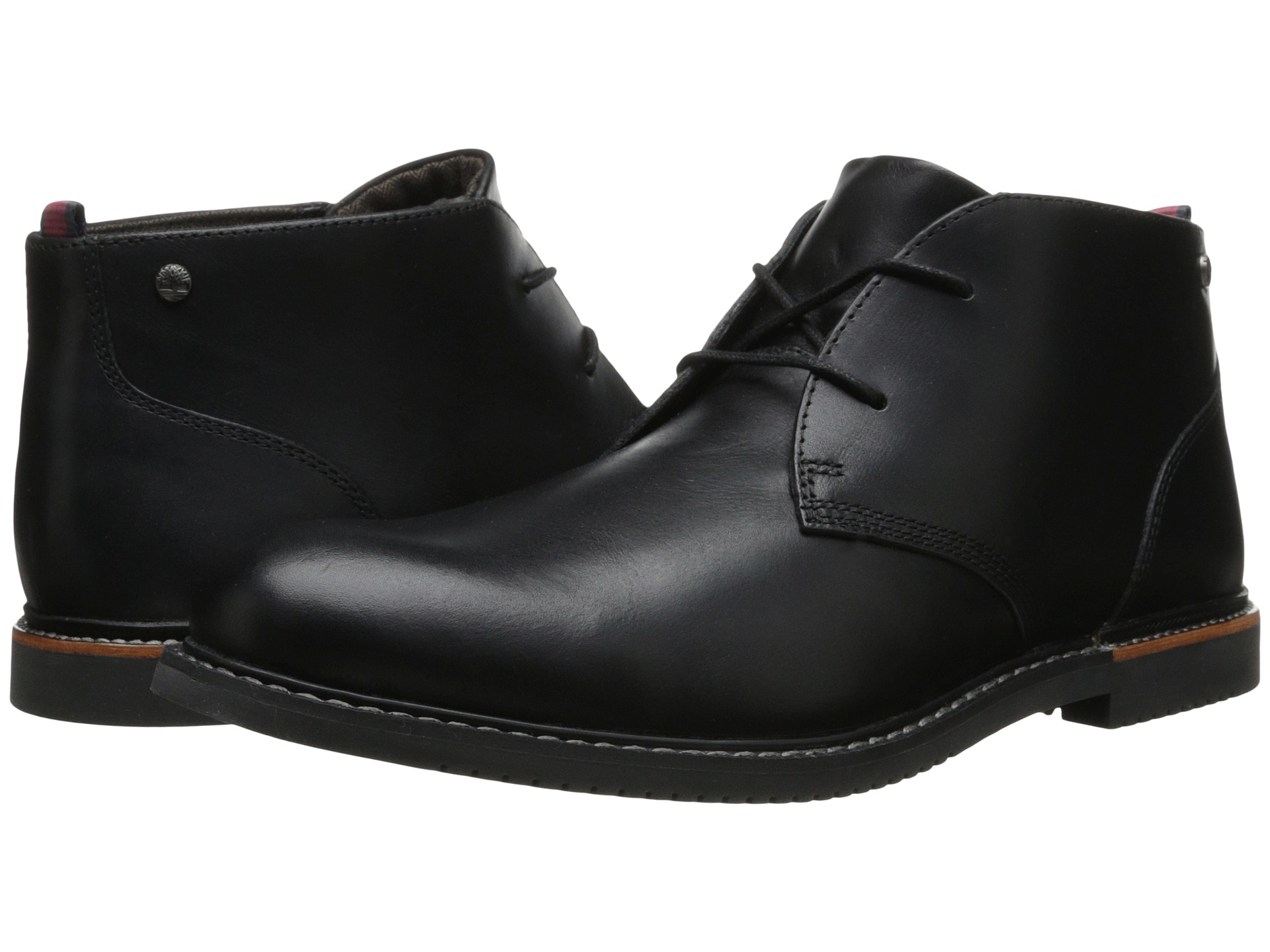Zappos Footer Timberland Earthkeepers(r) Brook Park Chukka (Black Smooth) Men's Lace-up Boots Keep it easy and classy in the Earthkeepers Brook Park Chukka from Timberland. Full grain leather upper.
