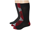 Cole Haan - Clean Modern Argyle 3 Pack (Velvet Red) - Footwear