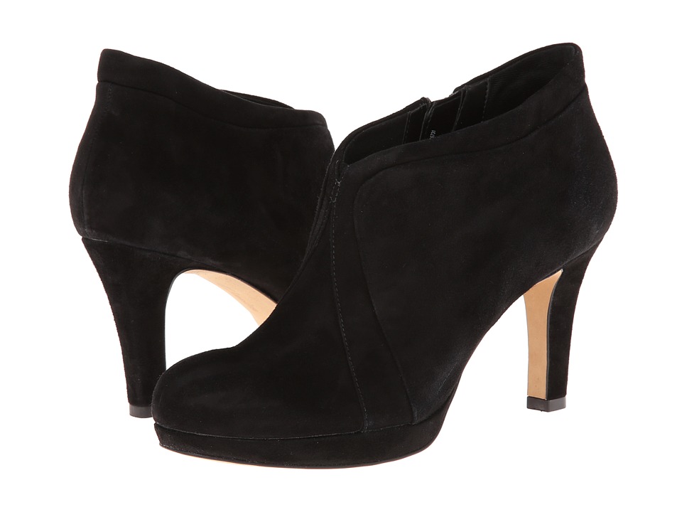 Clarks Kently Laila (Black Suede) Women's Shoes