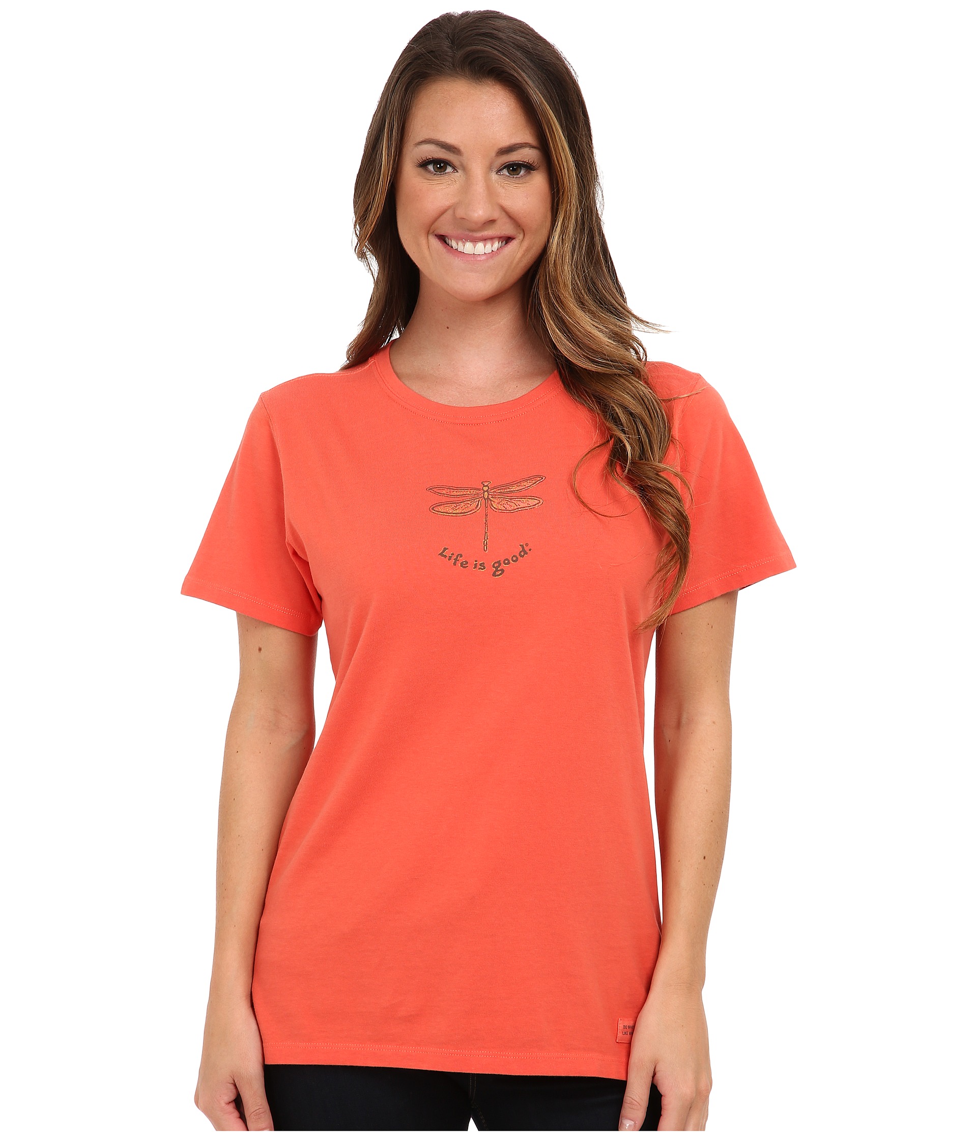 Life Is Good Fresh Dragonfly Crusher Tee | Shipped Free at Zappos