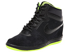 Nike Force Sky High Sneaker Wedge (Black/Volt/Black)