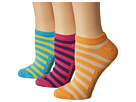 Sperry Top-Sider - Stripes No Shows 3 Pack (Bachelor Button) - Footwear