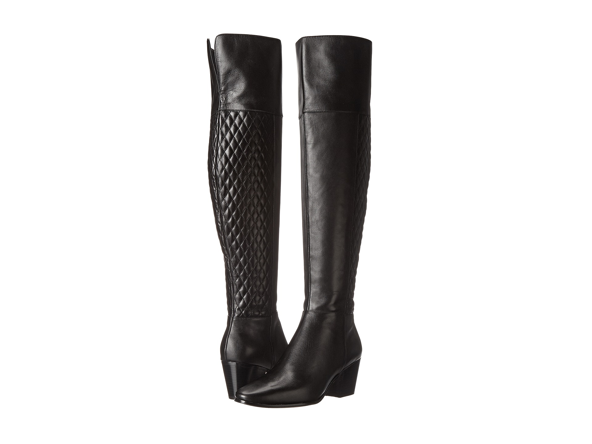 ... Haan Everly Over The Knee Boot Quilted Black | Shipped Free at Zappos