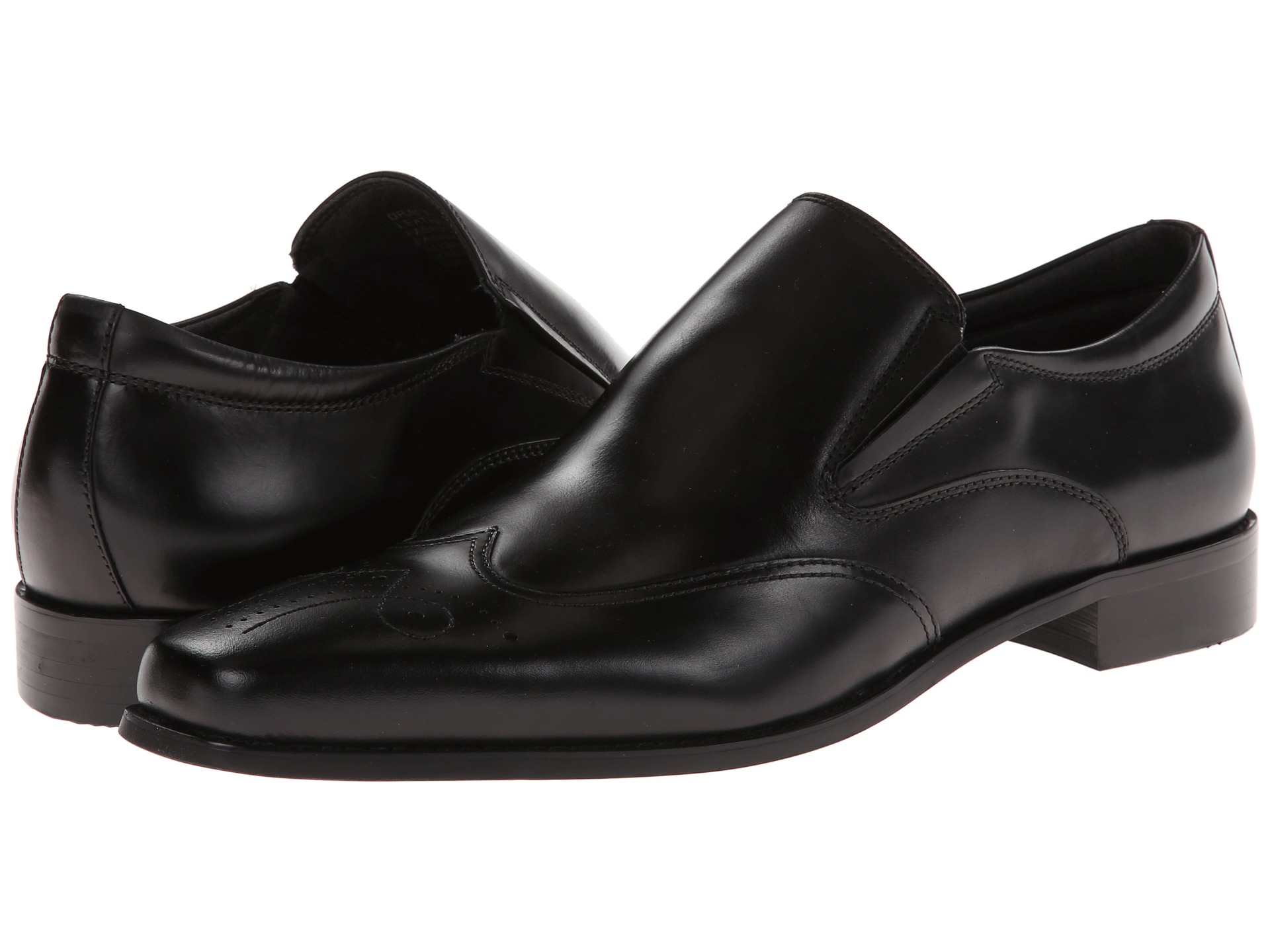 Steve Madden Draftt Black Leather | Shipped Free at Zappos