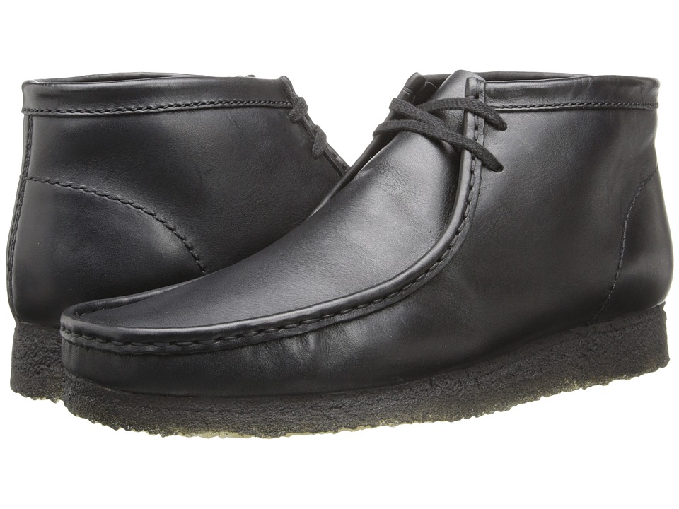 Clarks Wallabee Boot (Black Leather) Men