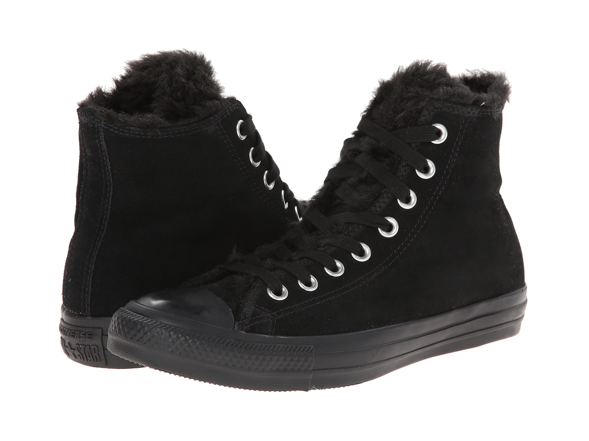 Converse Chuck Taylor All Star Suede Fur Hi | Shipped Free at Zappos