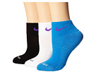 Nike Dri-FIT Cushion Quarter 3 Pack (Light Photo Blue/Hyper Grape/Black/Hyper Grape/White/Hyper Grape)