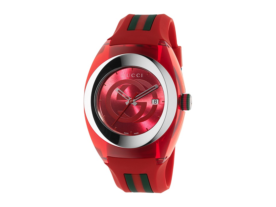 Gucci Gucci Sync XXL YA137103 Red/Steel Watches