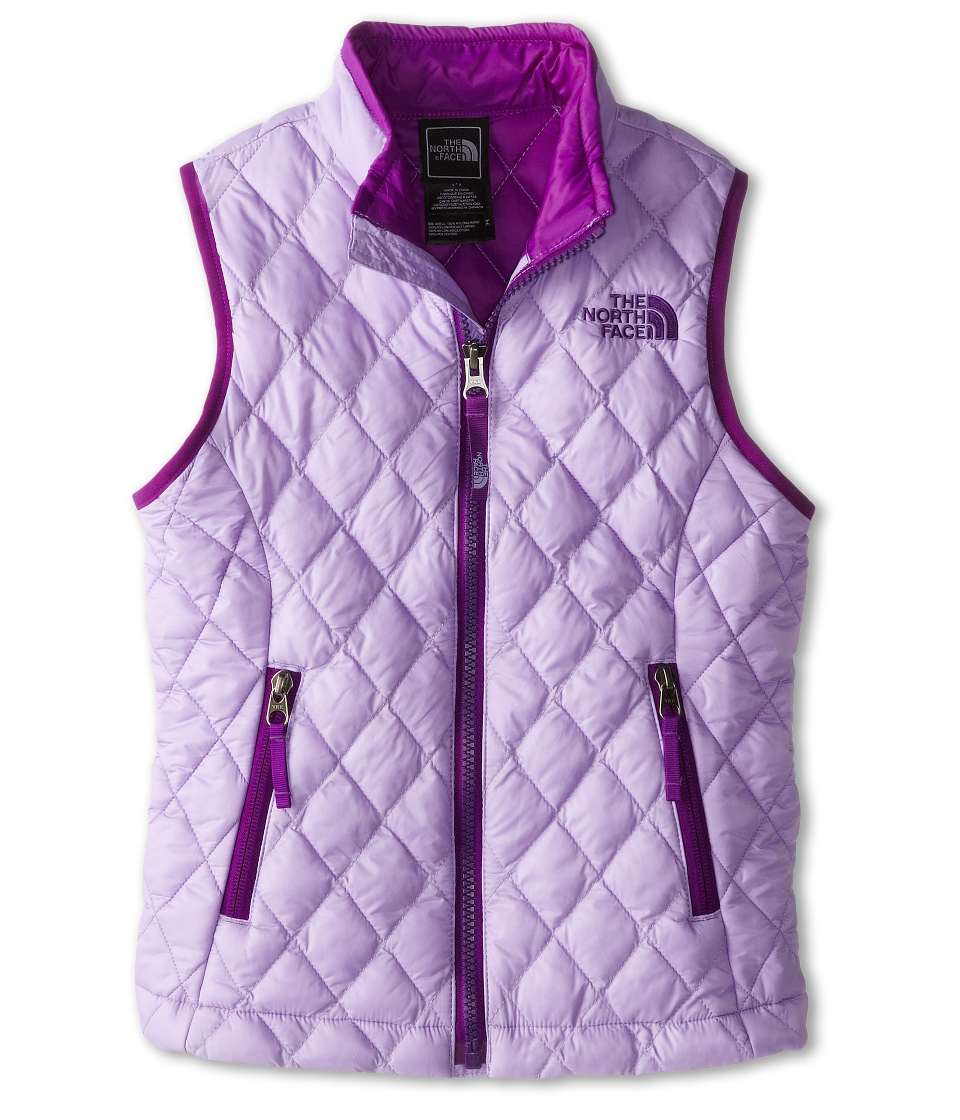 north face womens purple vest