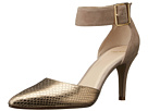 Cole Haan Memphis Ankle Pump (Maple Sugar Suede/Chestnut Gold Snake Print)