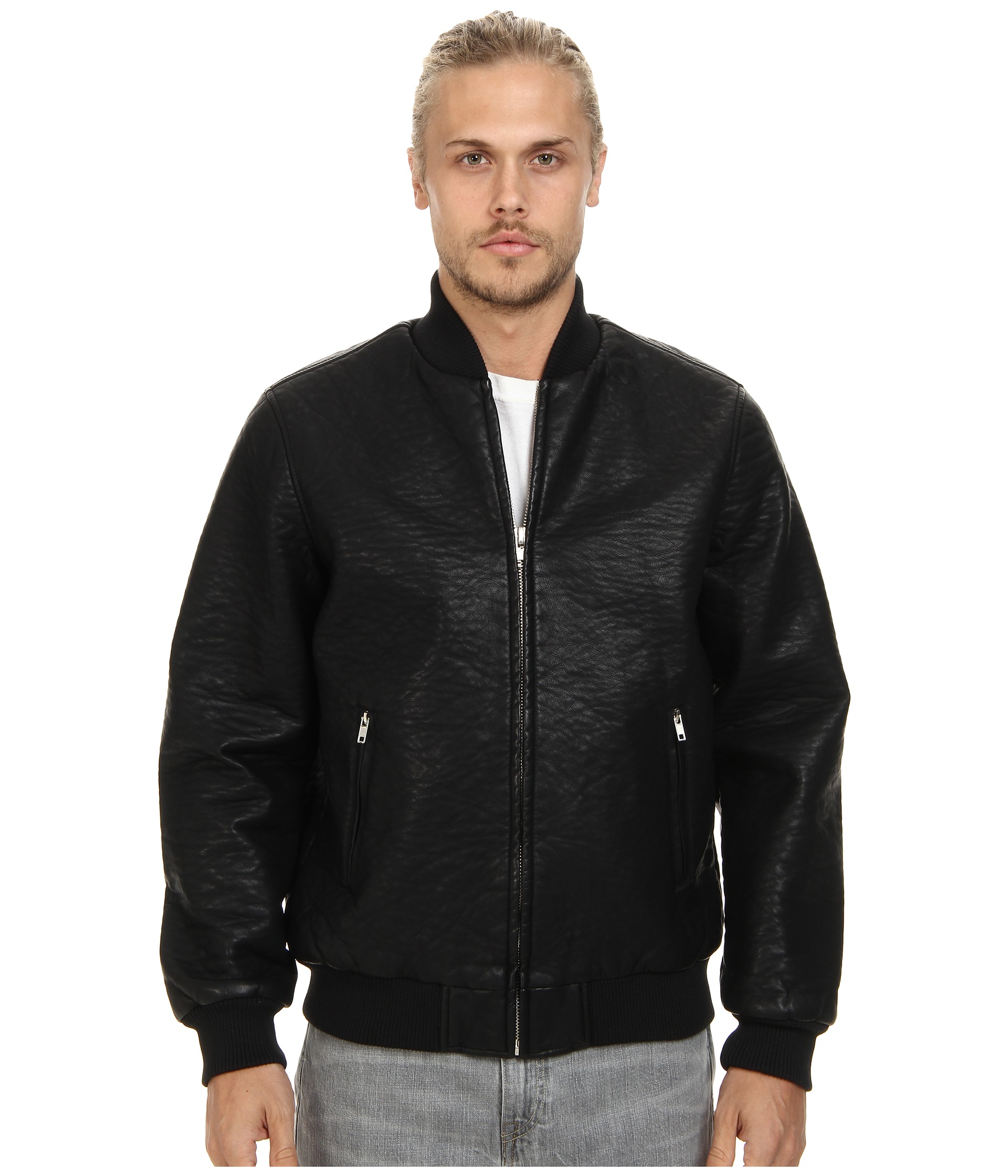 Obey Bond Vegan Leather Jacket $67.99 (50% off MSRP $136.00