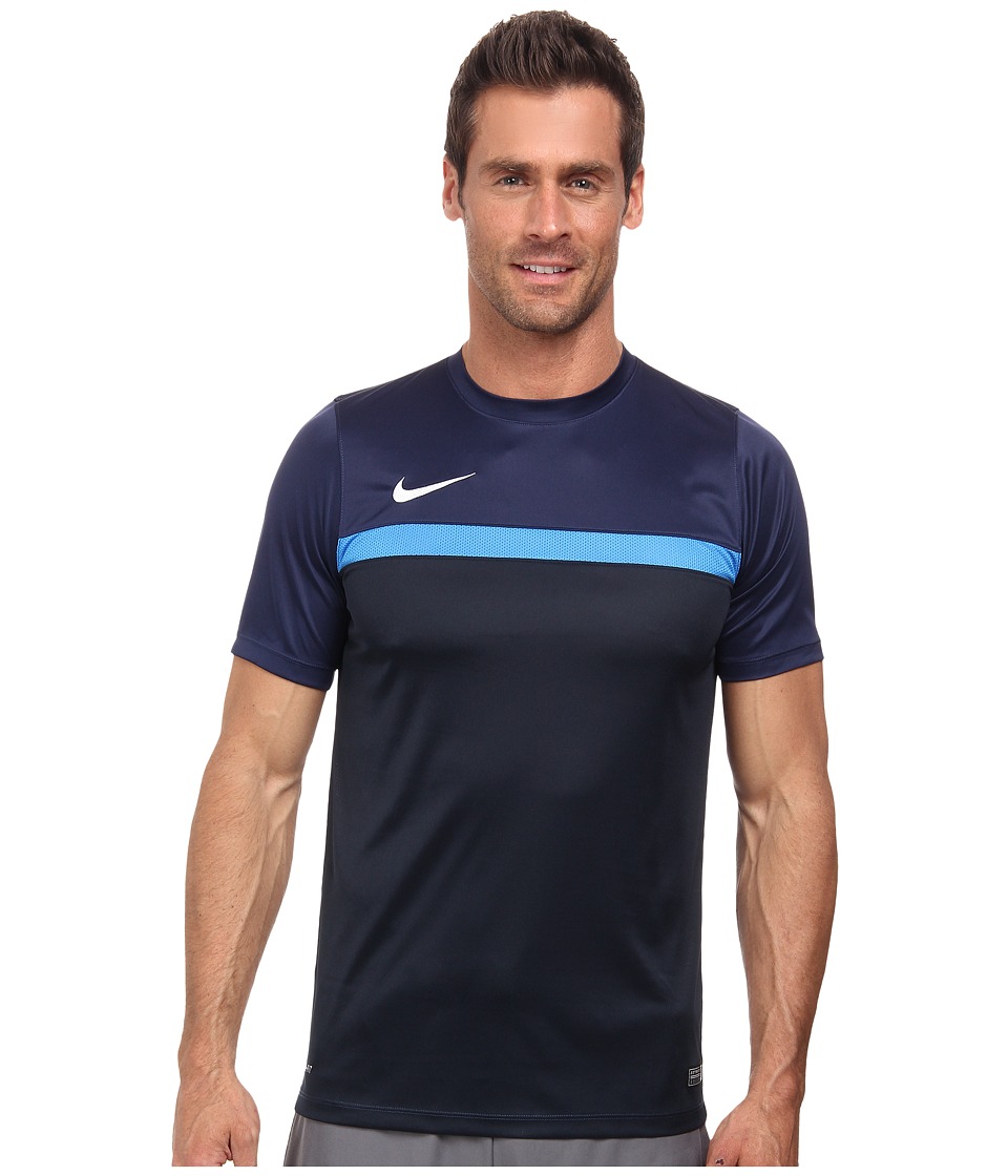 Nike - Academy S/S Training Top 1 (Midnight Navy/Light Photo Blue/Dark Obsidian/White) Men