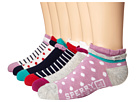 Sperry Top-Sider Low Show w/ Ruffle 6-Pair Pack (Big Kid) (Navy)
