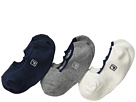 Sperry Top-Sider Solid Skimmer Liner 3-Pair Pack (Big Kid) (Charcoal)