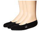 Sperry Top-Sider Solid Skimmer Liner 3-Pair Pack (Big Kid) (Black)