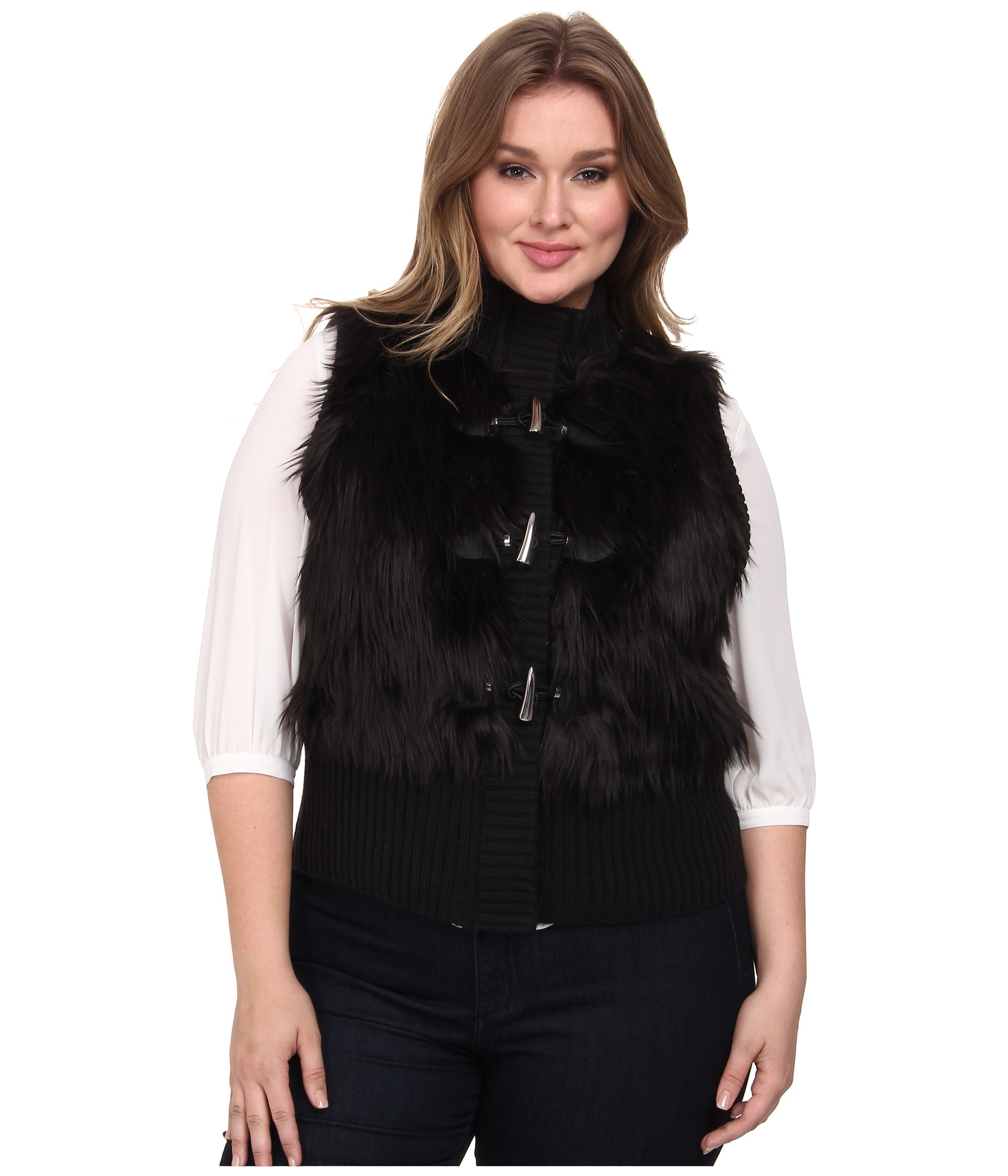 Plus fur vest women s vests - fur vests, leather vests and denim vests Layering is a quick way to create new looks, and women’s vests make it easier than ever. Throw a suede or shearling vest from Marc New York or cupcakes and cashmere over a simple T-shirt to instantly add texture and sophistication, or wear a cozy puffer vest from Canada Goose or The.