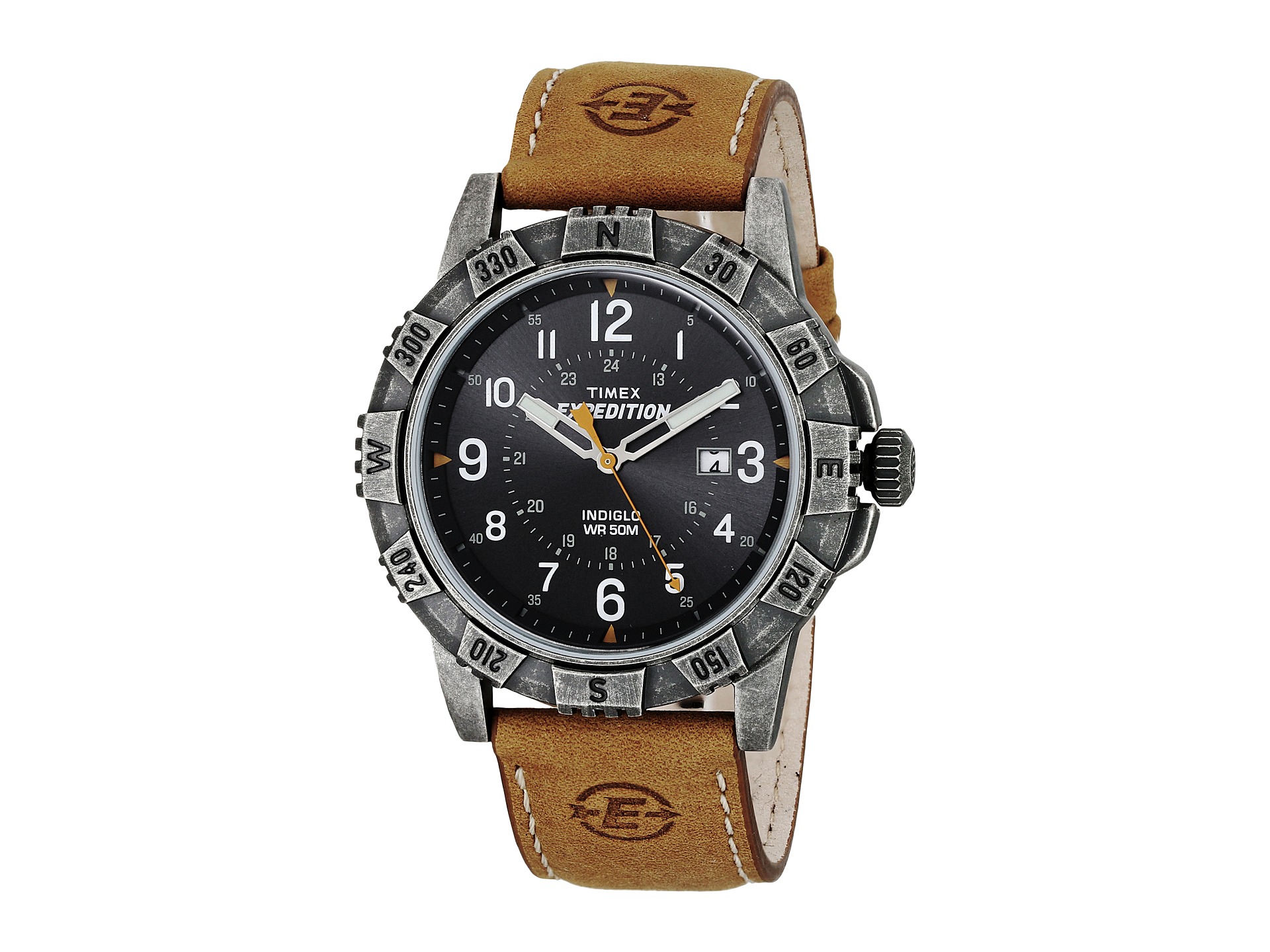 Timex Expedition Rugged Leather Strap Watch - Zappos Free Shipping ...