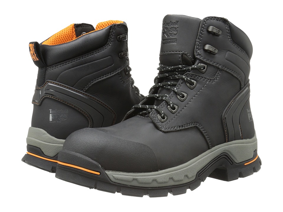 Timberland PRO 6 Stockdale Alloy Safety Toe (Black Micofiber) Men