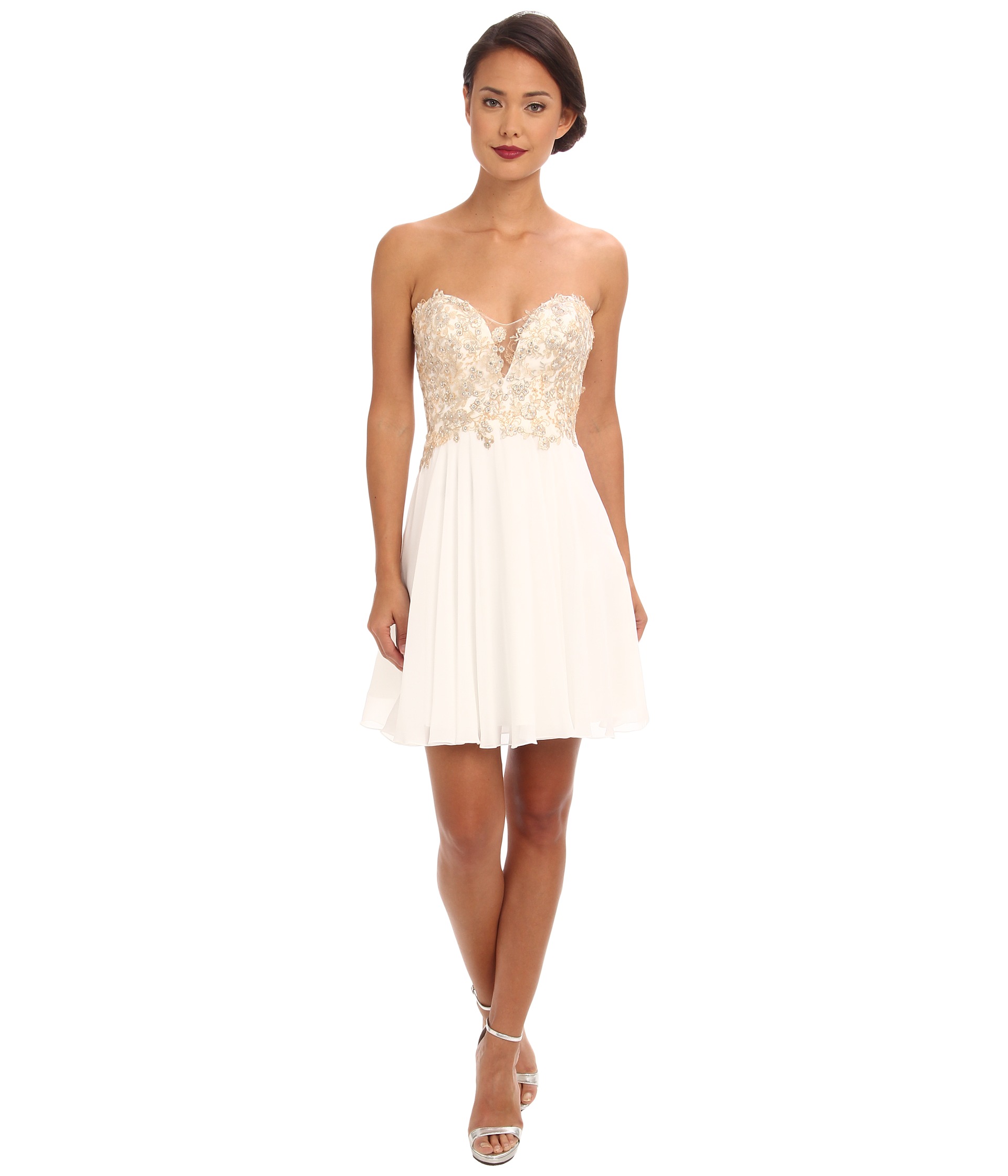 ... Short Lace Chiffon Dress S7436 - Zappos Free Shipping BOTH Ways