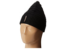 Cole Haan Horizontal Rib Cuff Hat (Black)