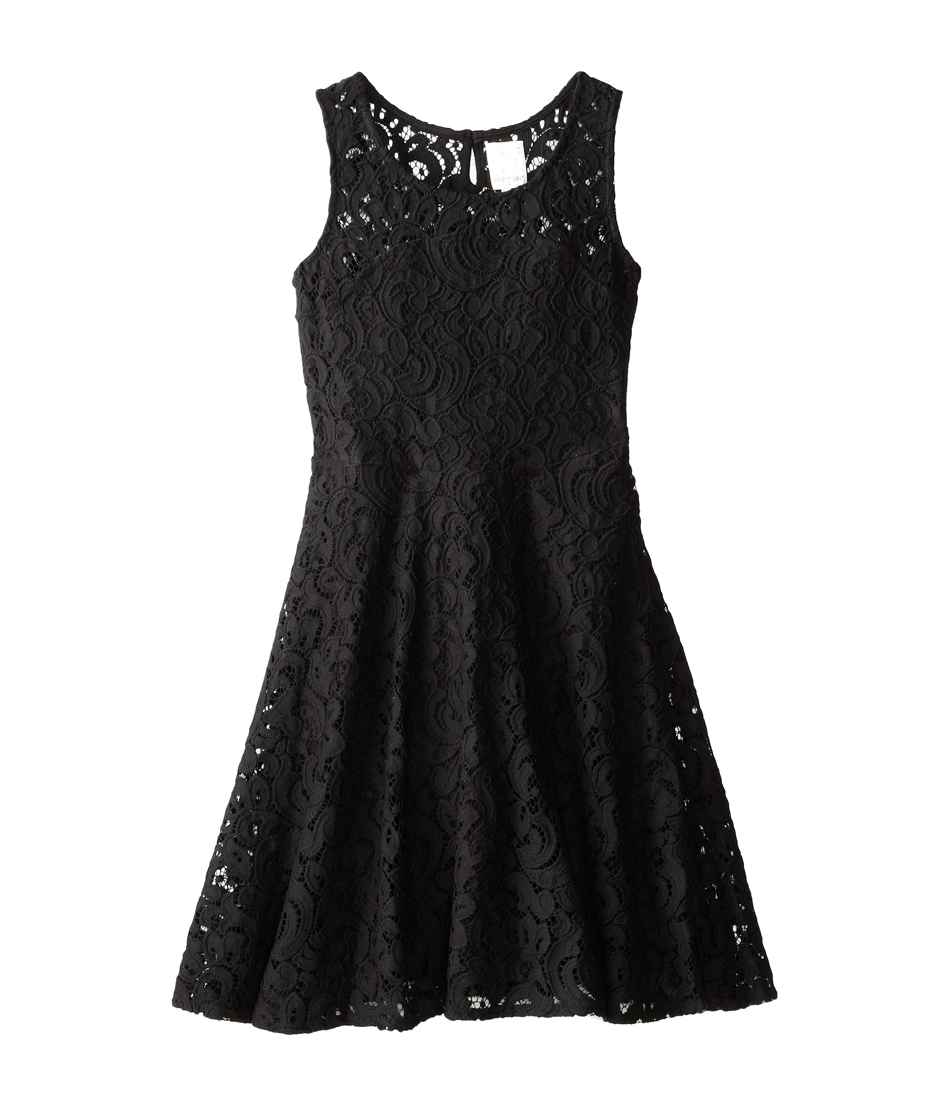 ... Maggie Lace Sleeveless Dress Big Kids Black | Shipped Free at Zappos