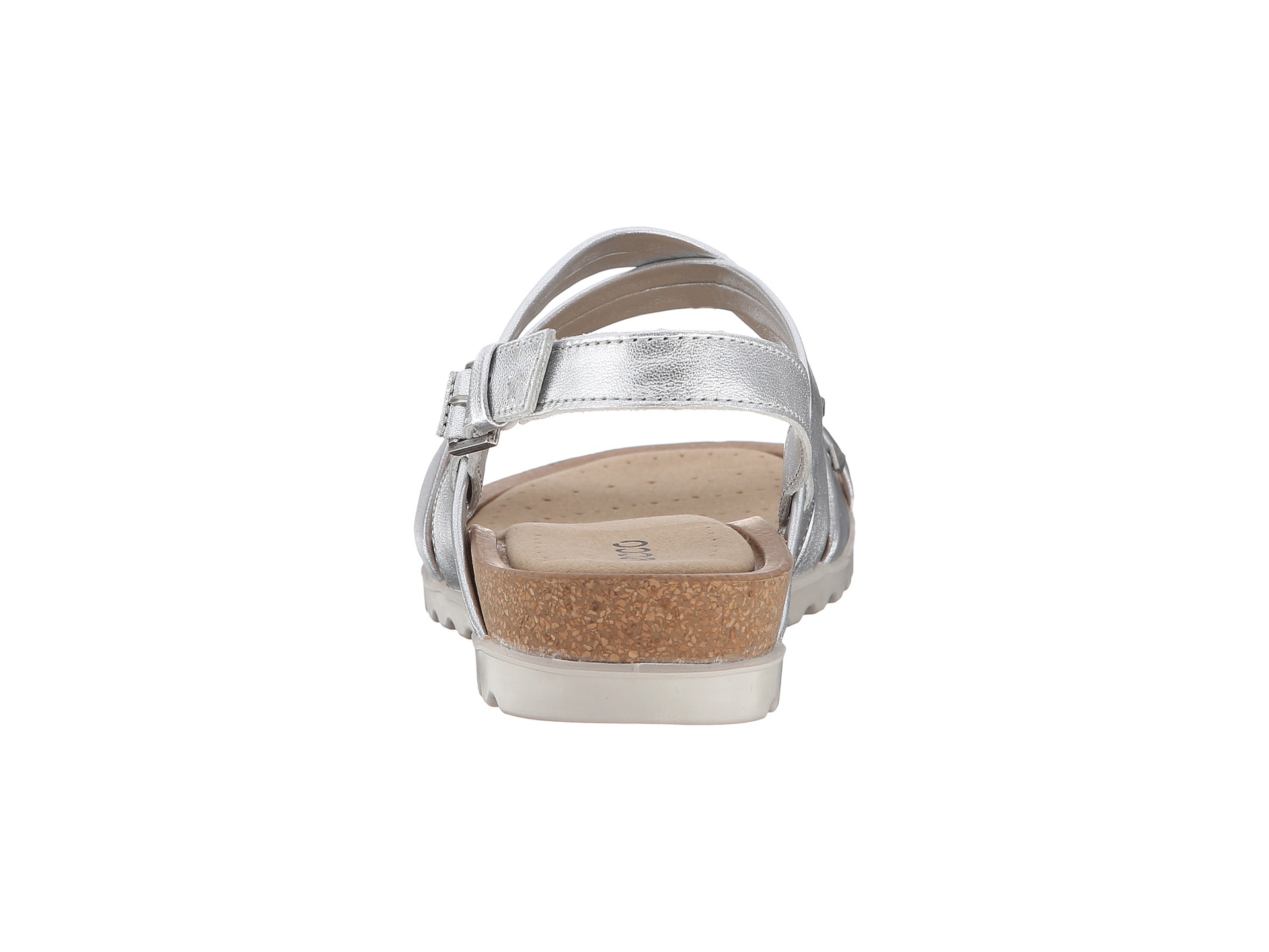 ecco silver sandals