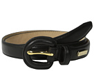 Cole Haan 23mm Dress Calf Panel w/ Covered Buckle (Black)