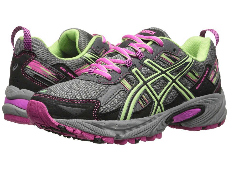 ASICS - Gel-Venture 5 (Titanium\/Pistachio\/Pink Glow) Women's Running Shoes