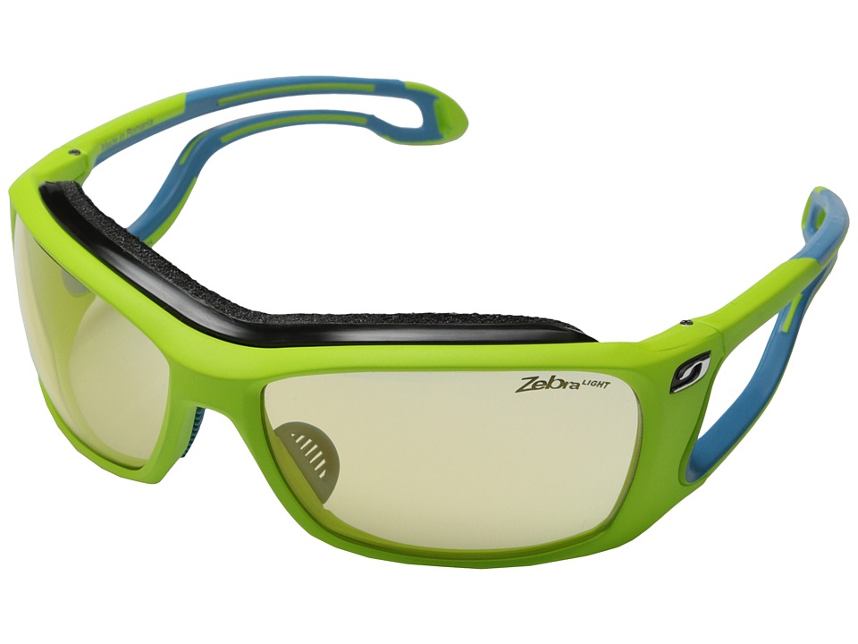 Julbo Eyewear Pipeline Sunglasses (Lime Green with Zebra Light Lenses) Sport Sunglasses