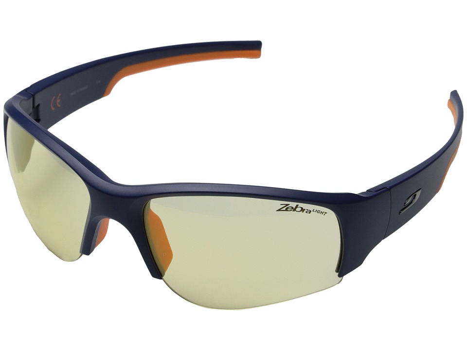 Julbo Eyewear Dust Sunglasses (Blue/Orange with Zebra Light Hard Lenses) Sport Sunglasses