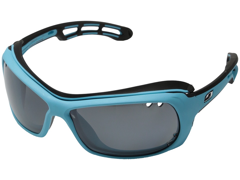 Julbo Eyewear Wave Sunglasses (Blue/Black with Polarized 3+ Lenses) Sport Sunglasses