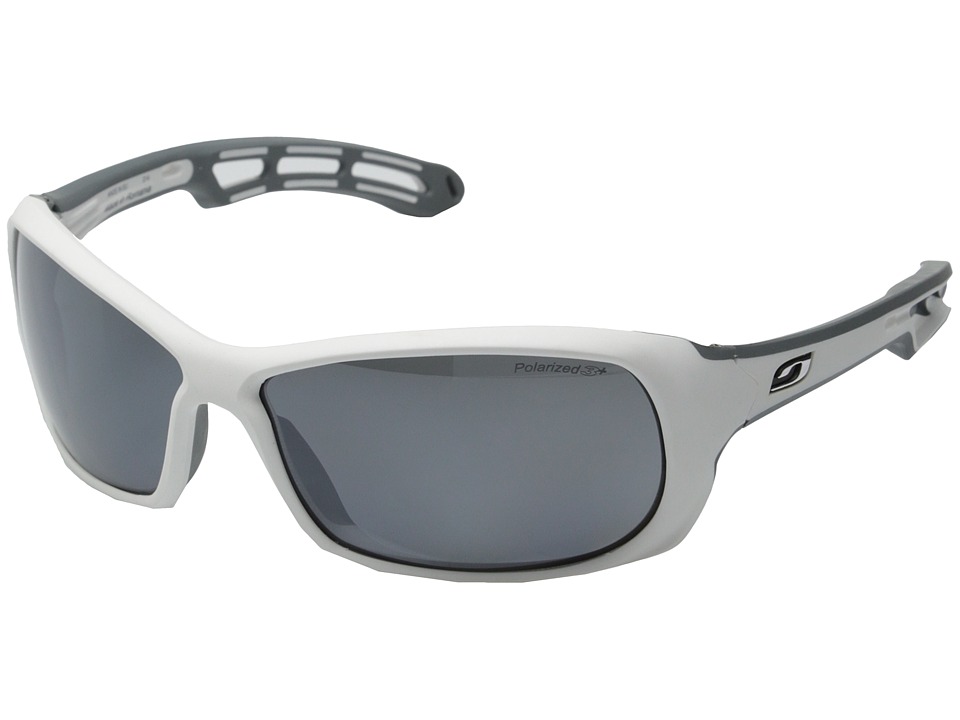 Julbo Eyewear Swell Sunglasses (White/Grey with Polarized 3+ Lenses) Sport Sunglasses