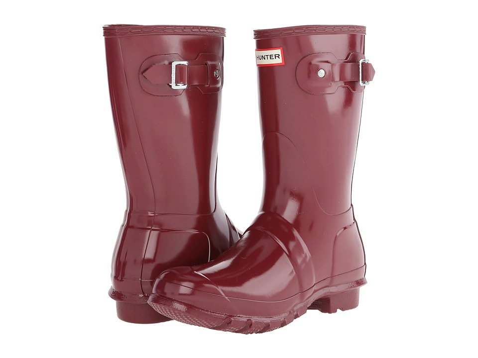 Zappos Hunter - Original Short Gloss (Damson) Women's Rain Boots ... Zappos Hunter - Original Short Gloss (Damson) Women's Rain Boots ...