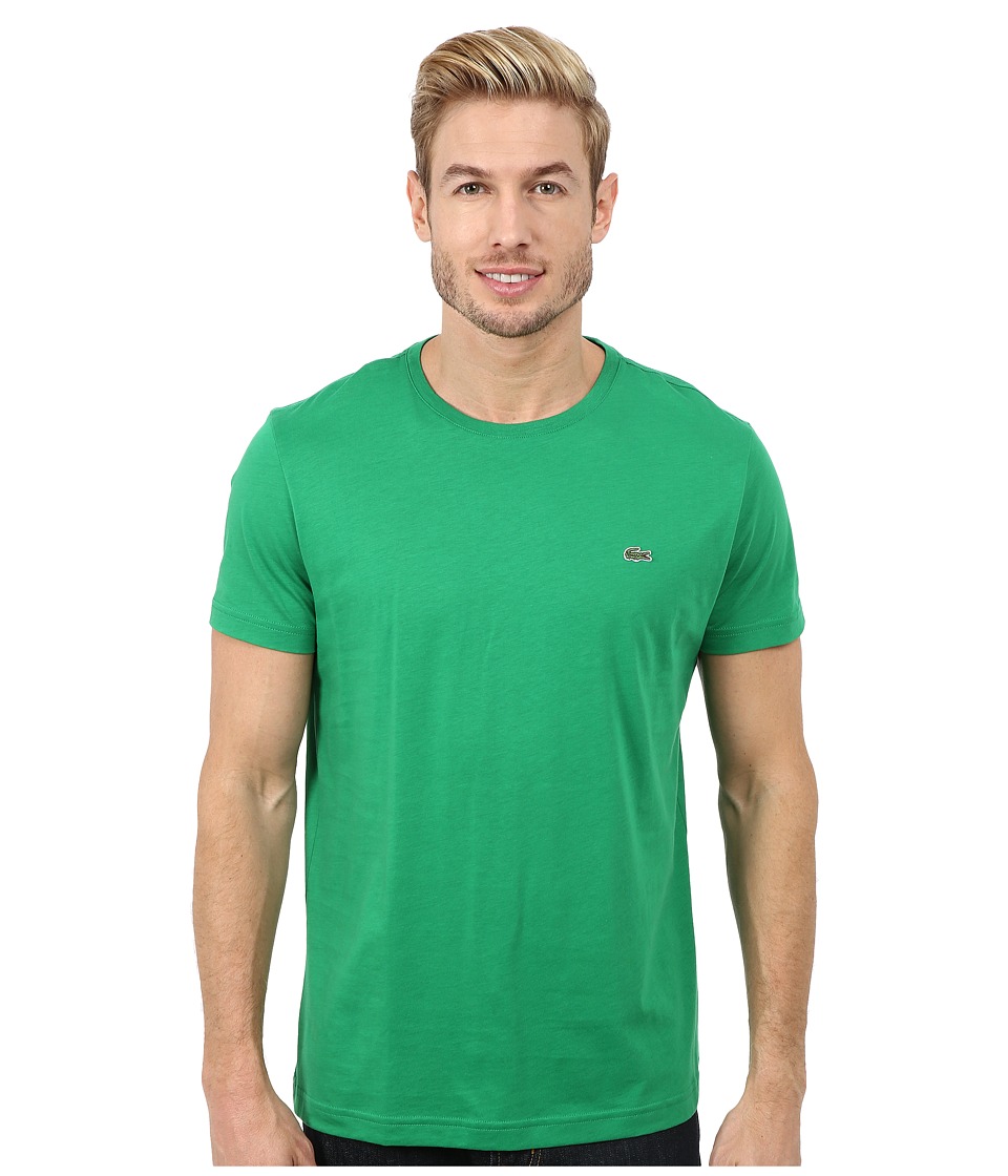 Lacoste - Short-Sleeve Pima Jersey Crewneck T-Shirt (Chlorophyll Green) Men