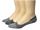 Sperry Top-Sider Marled Feed Stripe Skimmer Liner 3-Pair Pack (Charcoal)