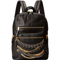 ASH Domino Chain- Small Backpack   Black/Tarnish Silver/Matte Gold