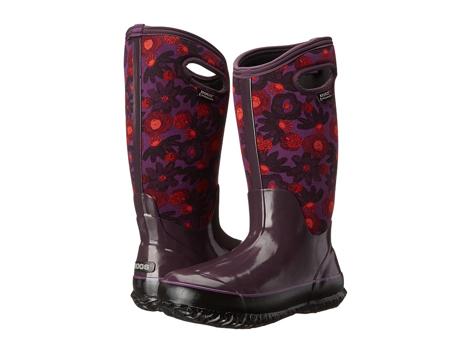Bogs - Classic Watercolor Tall (Plum Multi) Women