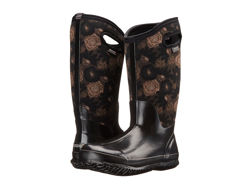 Bogs - Classic Watercolor Tall (Black Multi) Women