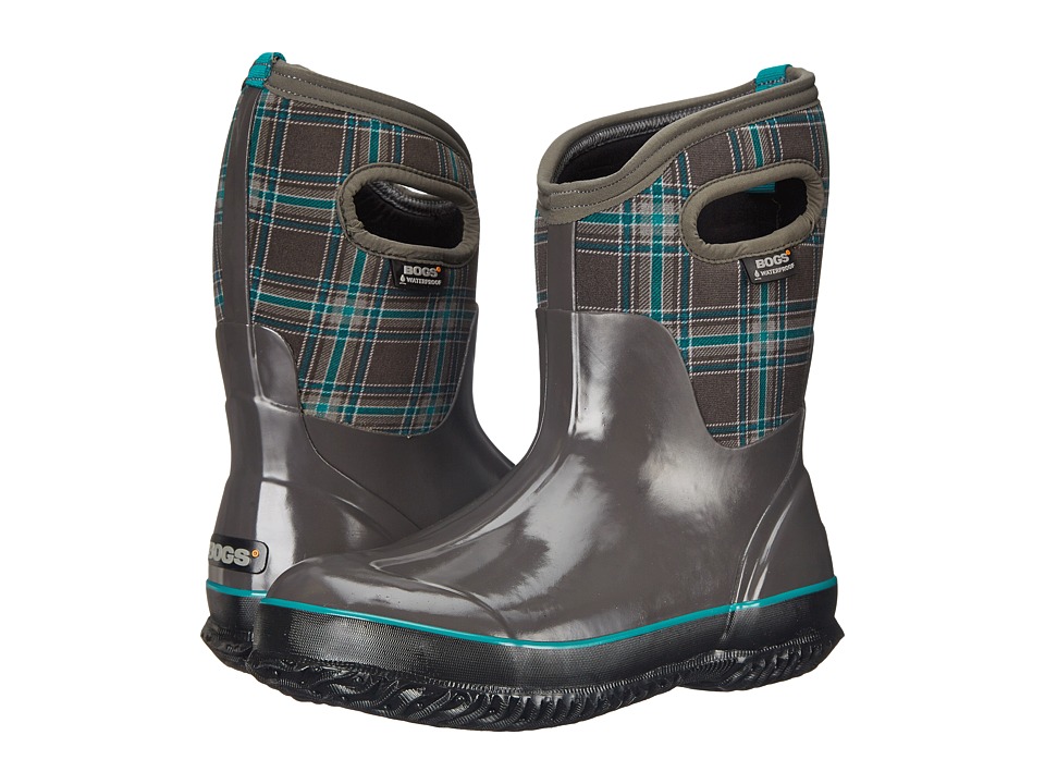 Bogs - Classic Winter Plaid Mid (Dark Gray Multi) Women