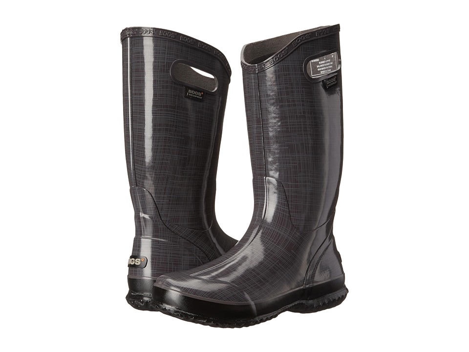 Bogs Linen Rainboot (Dark Gray) Women